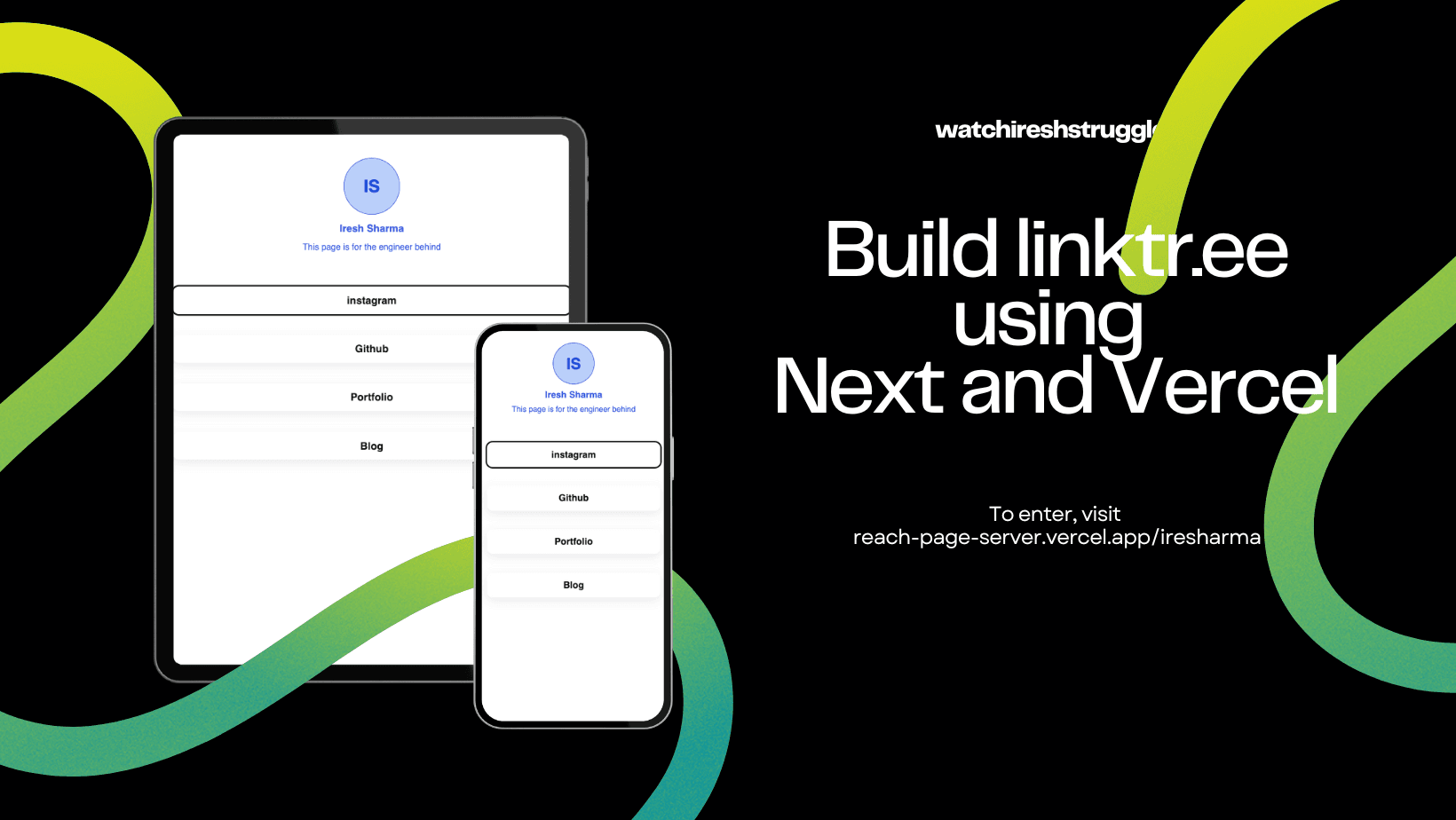 Making linktr.ee using next 13 and vercel